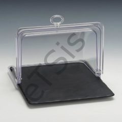 Muhafaza Kabı, Polikarbon Rolltop Kapaklı, Melamin Altlı, GN 1/2, 32x26x h:20 cm