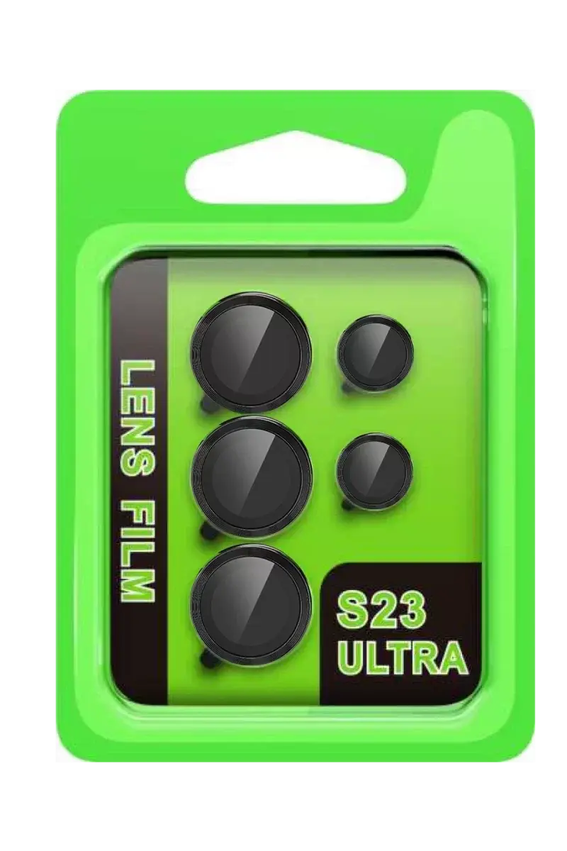 Newface Samsung Galaxy S23 Ultra Raze Metal Kamera Lens - Siyah
