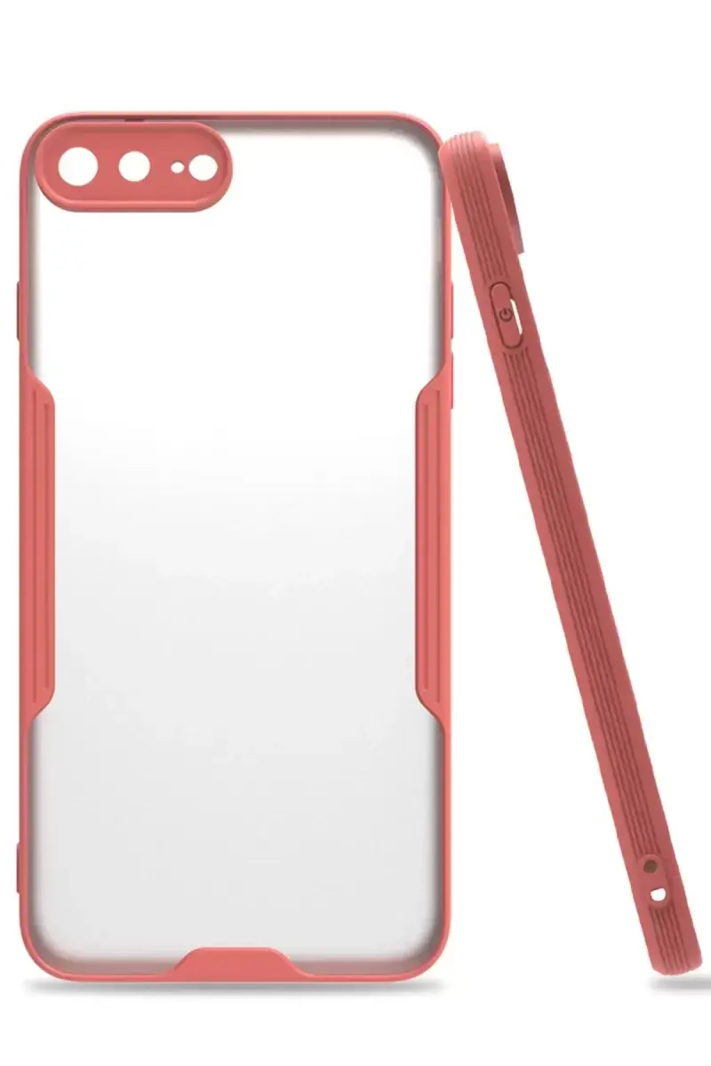 Newface Apple İphone 7 Plus Kılıf Platin Silikon - Pembe