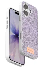 Onegif Apple İphone 17 Bright Simli Kapak - Lila