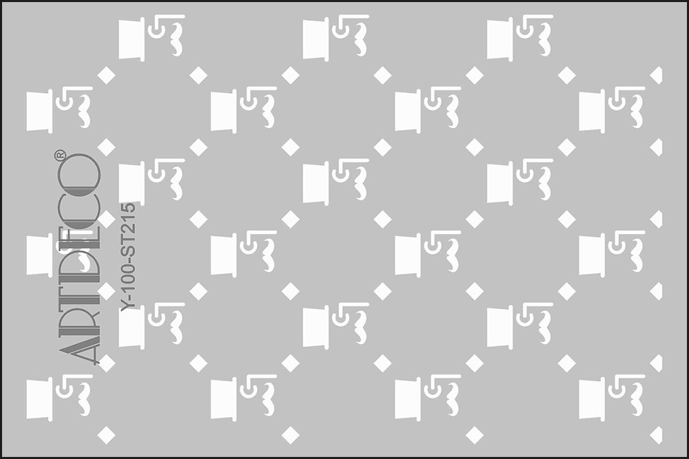 Stencil A4 Vintage Bay-2 215