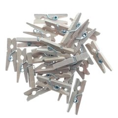 Ahşap Naturel Mandal 22mm
