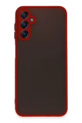 Newface Samsung Galaxy A14 4g Kılıf Montreal Silikon Kapak - Kırmızı
