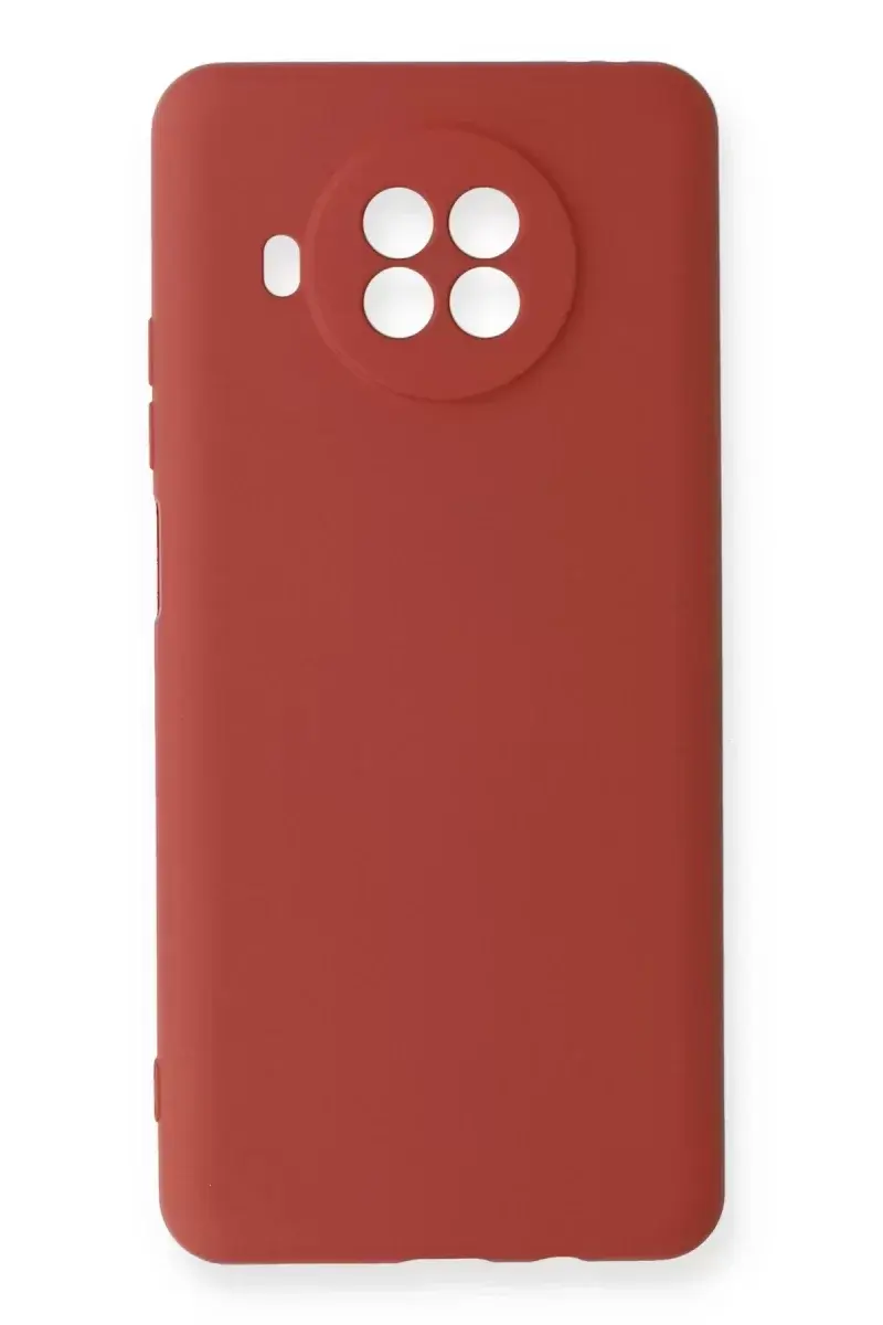 Newface Xiaomi Mi 10t Lite Kılıf Nano İçi Kadife Silikon - Kiremit