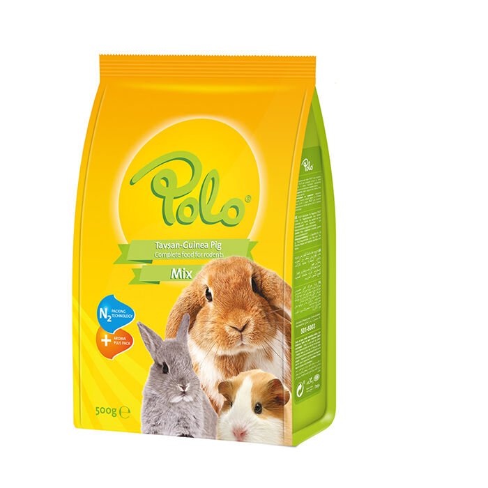 Polo Kemirgen Yemi Mısır, Soya, Buğday, keçi boynuzu 500 Gr