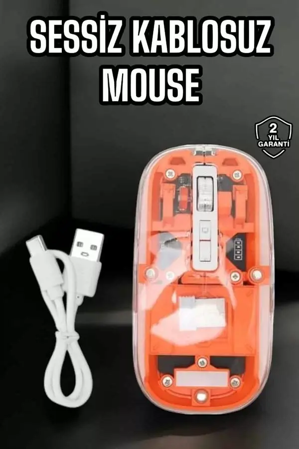 Kablosuz Mouse Fare 5.0 Bluetooth Bağlantılı Usb Girişli