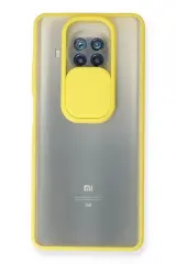 Newface Xiaomi Mi 10t Lite Kılıf Palm Buzlu Kamera Sürgülü Silikon - Sarı