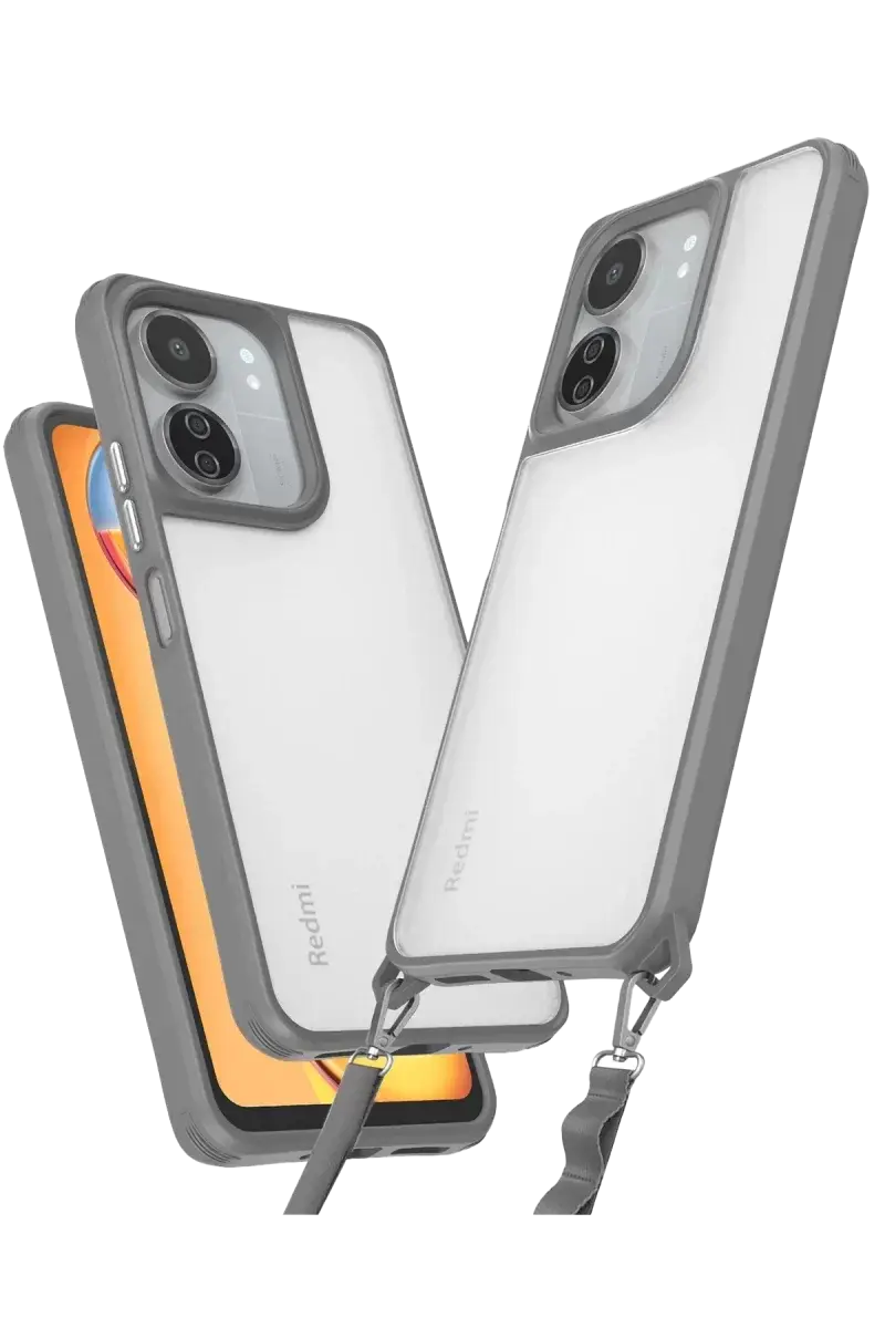 Newface Xiaomi Redmi 13c Kılıf Penta Silikon Kılıf - Titan Gri