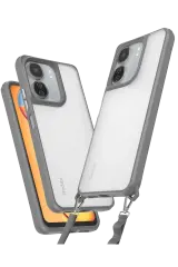 Newface Xiaomi Redmi 13c Kılıf Penta Silikon Kılıf - Titan Gri