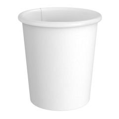 Tek Katman Sıcak İçecek Karton Bardak, 4 oz, Beyaz