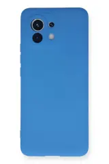 Newface Xiaomi Mi 11 Kılıf Nano İçi Kadife Silikon - Mavi
