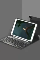 Newface Samsung Galaxy X510 Tab S9 Fe 11 Kılıf Kc01 Smart Klavyeli Tablet Kılıfı - Siyah