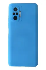 Newface Xiaomi Redmi Note 10 Pro Kılıf Nano İçi Kadife Silikon - Mavi