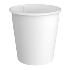 Tek Katman Sıcak İçecek Karton Bardak, 7 oz, Beyaz