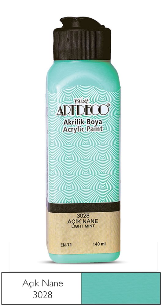 Akrilik Ahşap Boyası 140ml 3028 Açık Nane