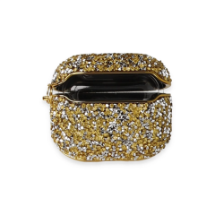 Airpods Pro 2 (2.nesil) Mira Taşlı Kılıf - Gold