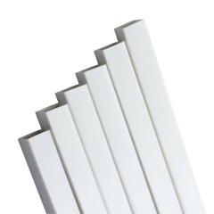 Plastik İçi Boş Beyaz Çıta 3x4mm 50cm 5 Adet