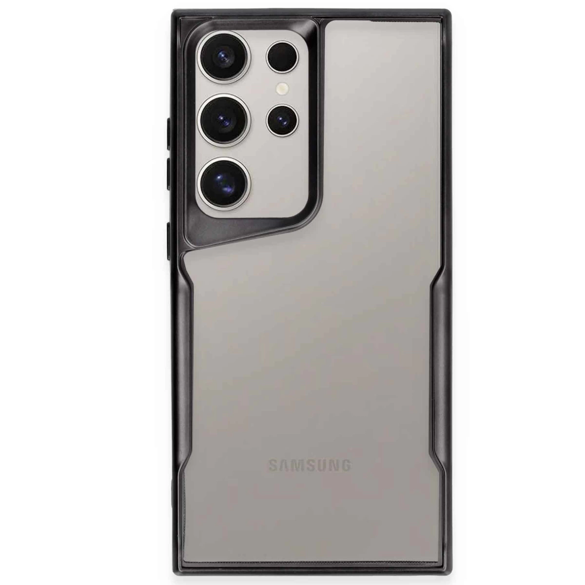 Samsung Galaxy S24 Ultra Kılıf Boyi Silikon Kapak - Siyah