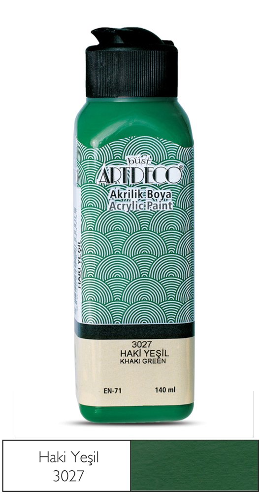 Akrilik Ahşap Boyası 140ml 3027 Haki Yeşili