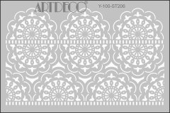 Stencil A4 Dantel-1 206