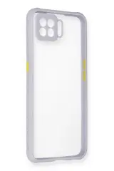 Newface Oppo A73 Kılıf Miami Şeffaf Silikon - Lila