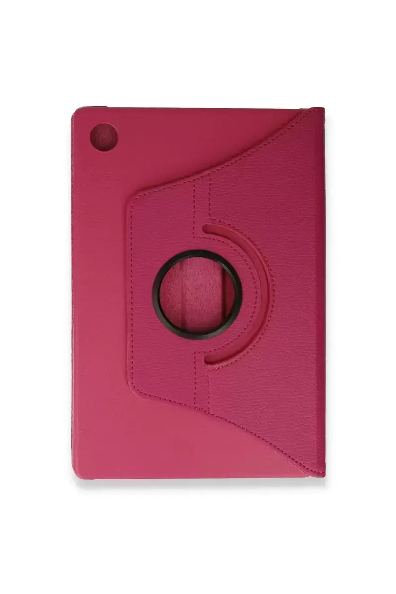 Newface Samsung Galaxy Tab A9 Plus Kılıf 360 Tablet Deri Kılıf - Pembe