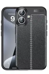 Newface Apple İphone 16 Kılıf Auto Focus Kapak - Siyah