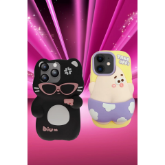 İphone 15 Pro Max Kılıf Poky Karakter Silikon Kapak - Desen 13