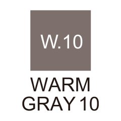 Kurecolor Fine&Brush For Manga Çift Taraflı Kalem N:W.10 Warm Gray 10